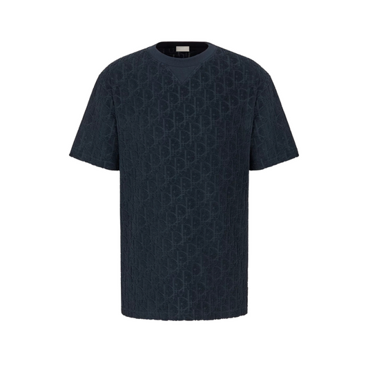Dior Oblique Relaxed Fit T-Shirt - Navy Blue